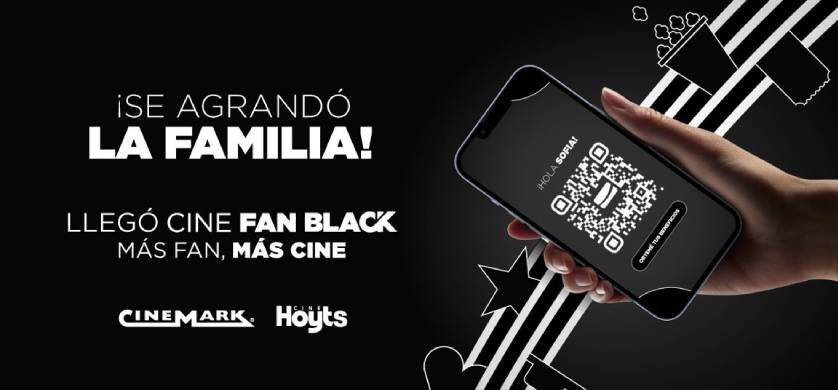 Cinemark Hoyts celebra el aniversario de cine fan y anuncia el lanzamiento de Cinemark Fan Black